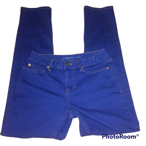 Liz Claiborne Jackie Royal Blue Jeans 4 